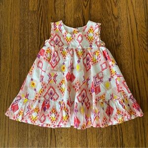 Precious Tucker and Tate 12 Month Girls Sleeveless Geometric Ruffle Dress